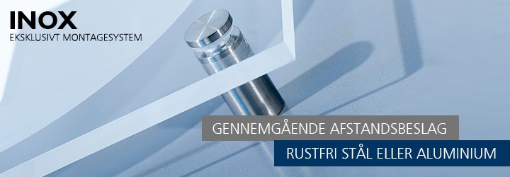 Gennemgående afstandsbeslag