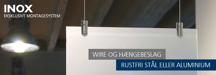 Wire og hængebeslag