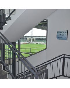 Strato Wall Sign in aluminum (297x600mm)