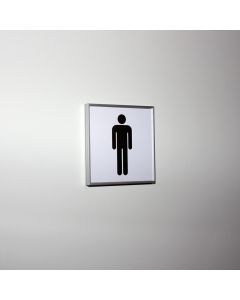 I-Sign door and wall sign for men's room - pictogram sign