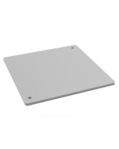 10 pcs. Top Cap for 80mm square pole, laser cut, Mill Finish, Screws Included