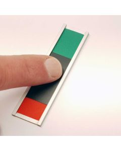 Mini Sliders - Red/Green with black slider in size 14x74mm - for visual communication