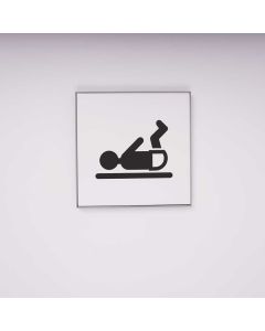 Toiletskilt med Pusle piktogram i Grå - I Sign Eco