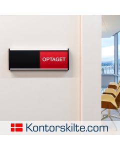 Strato - Ledig / Optaget Skilte i str. 56x150mm (Dansk Version)