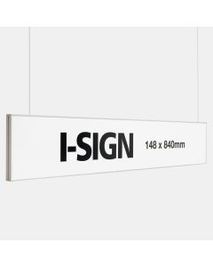 Flexible Suspended sign - I-Sign 148x840 mm