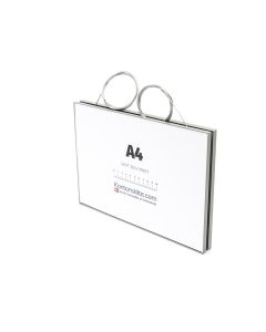 I-Sign Eco - Suspended sign in size 210x297 mm (A4) Landscape - Grey