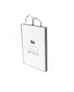I-Sign Eco - Suspended sign in size 297x210 mm (A4) Portrait - Grey