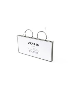 I-Sign Eco - Suspended sign in size 150x300 mm - Grey