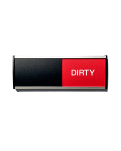Strato Clean/Dirty Sign in size 56x150mm with black slider