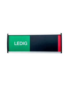 Strato Ledig/Opptatt signs in size. 56x150mm (Norwegian version)