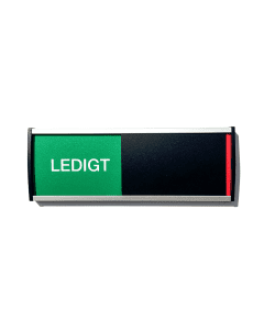 Strato Ledigt/Upptaget Sign in size 56x150mm