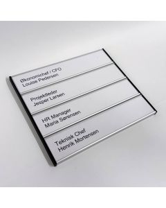 Modul Plus Kombi Dørskilt i størrelse 184 × 210 mm – Lavpris