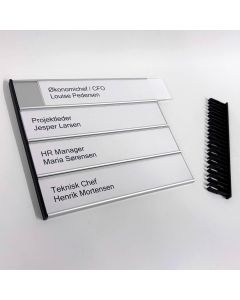 Modul Plus Kombi Dørskilt i størrelse 184 × 210 mm – Lavpris