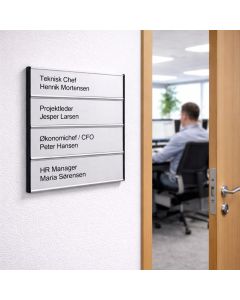 Modul Plus Combi Door Sign in size 184 × 150 mm – Low Cost