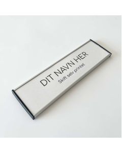 Dørskilte i aluminium | str. 62x210mm | &quot;Modul Plus Lavpris&quot;