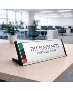 Kombineret Bordskilte med Optaget funktion i str. 78x210 mm