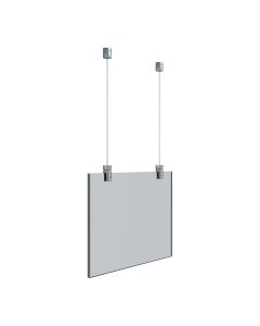 Suspension kit with wire and top-bracket in Stainless Steel