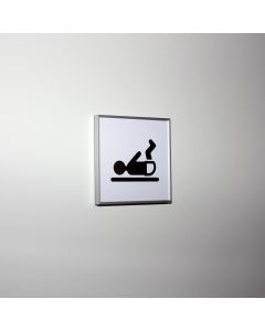 Pictogram signs for baby nursing rooms in size 110x110mm