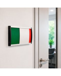 Elegant Free / Busy sign in Aluminum - Strato 56x150mm