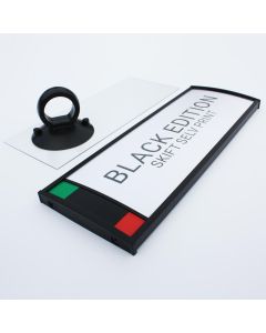 Strato plus - Sorte Dørskilte med ledig/optaget funktion i str. 78x210mm "Black Edition"