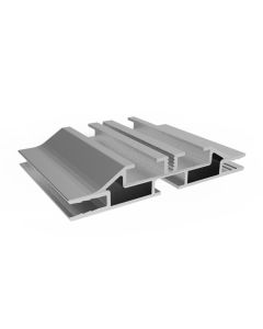 LED Textile Profile, Textile Profile 80x14,5mm with track in Anodised Silver