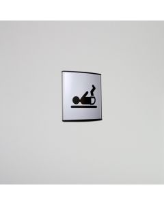 Strato door and wall sign in size 109x105mm with nursing room pictogram