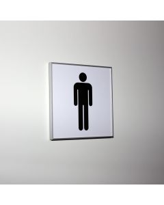 I-Sign pictogram sign for men's room in size 154x154mm
