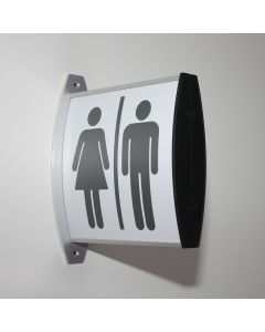 Strato projecting signs - unisex toilets (size 150x150mm)