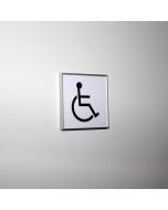 Door and wall signs for handicap toilets - pictogram