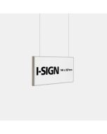 Exclusive Wire mounted ceiling sign - I-Sign 148x297 mm