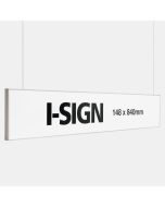 Loftskilt i stilrent design - I-Sign 148x840 mm