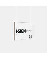 A4 Suspended sign with double sided - I-Sign 210x297 mm