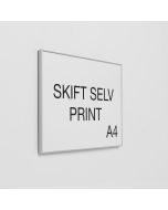 I-Sign Wall Sign A4 in aluminum (297x210mm) - Classic designed A4 wall sign