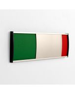 Klassisk rød/grøn optagetskilt til mødelokalet - Strato 78x297 mm