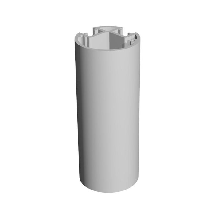 ø 60mm Round, Two Slots 60°, Mill Finish, Length 5m