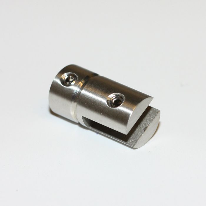 Wirebeslag til lodret nedhæng fra loft, Wirelås og Pladeholder i et, Rustfri Stål