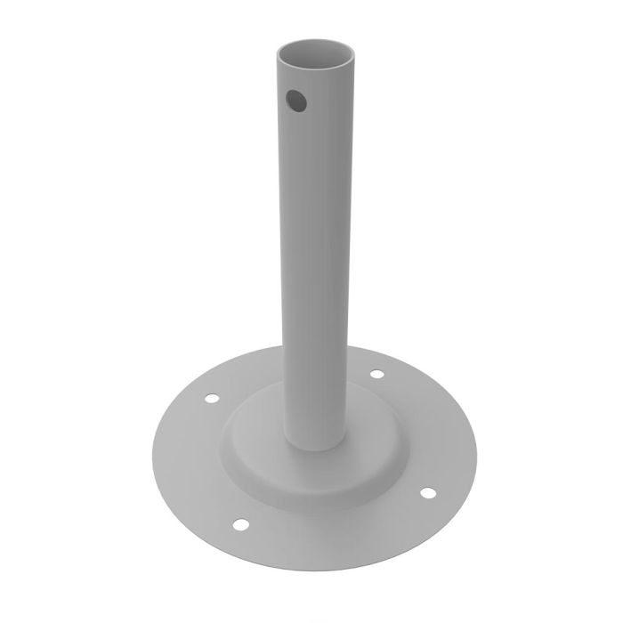 Fod som passer til 80mm firkantprofil "Square og 90mm trekantprofil "Triangular" og "Elliptical" i ubehandlet rustfri stål