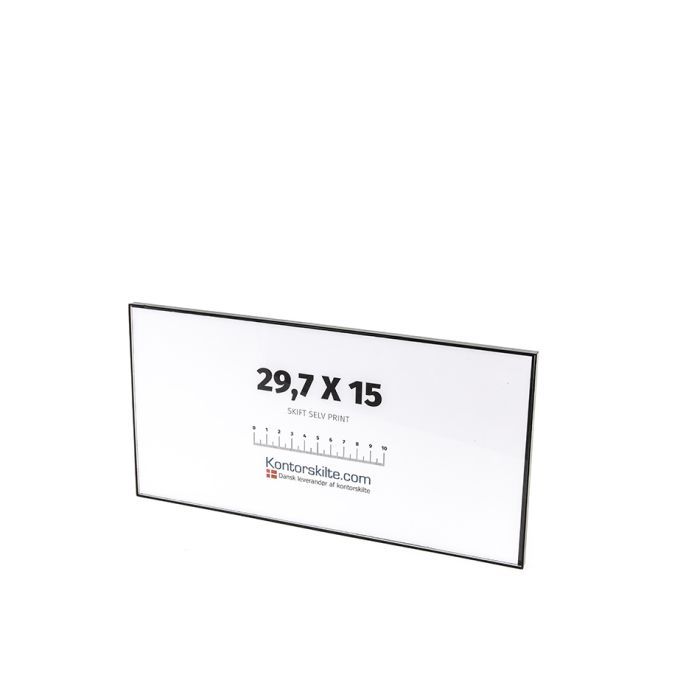 I-Sign Eco Vægskilt i str. 150x300 mm - Sort