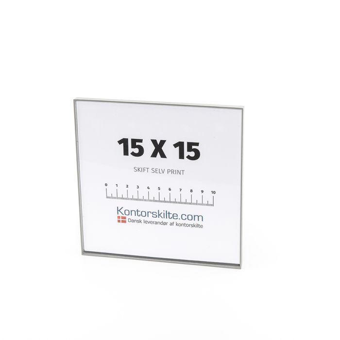 I-Sign Eco - Dørskilt i str. 150x150 mm - Grå