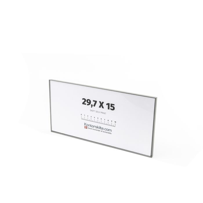 I-Sign Eco Vægskilte i str. 150x300 mm - Grå