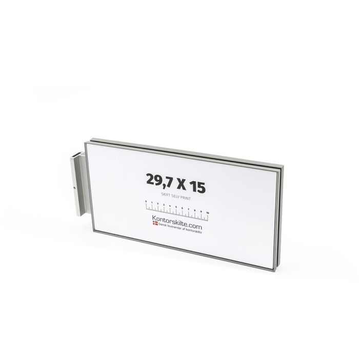 I-Sign Eco - Udhængsskilte i str. 150x300 mm - Grå