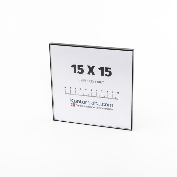 I-Sign Eco Dørskilt i str. 150x150 mm - Sort