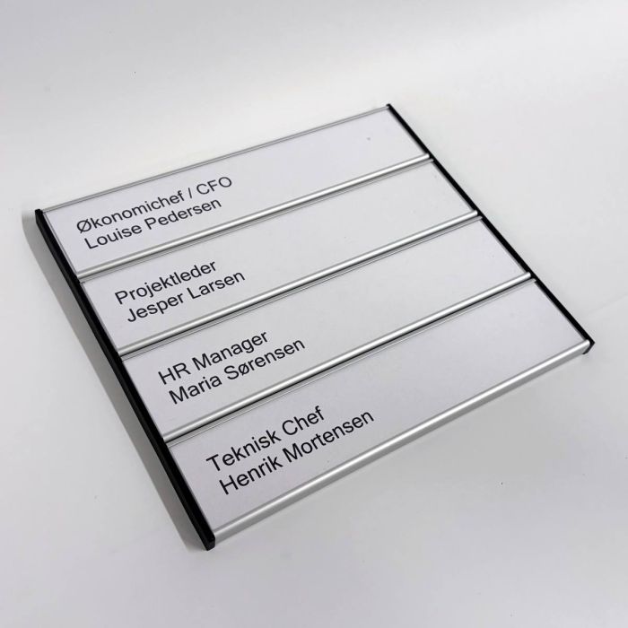 Modul Plus Kombi Dørskilt i størrelse 184 × 210 mm – Lavpris
