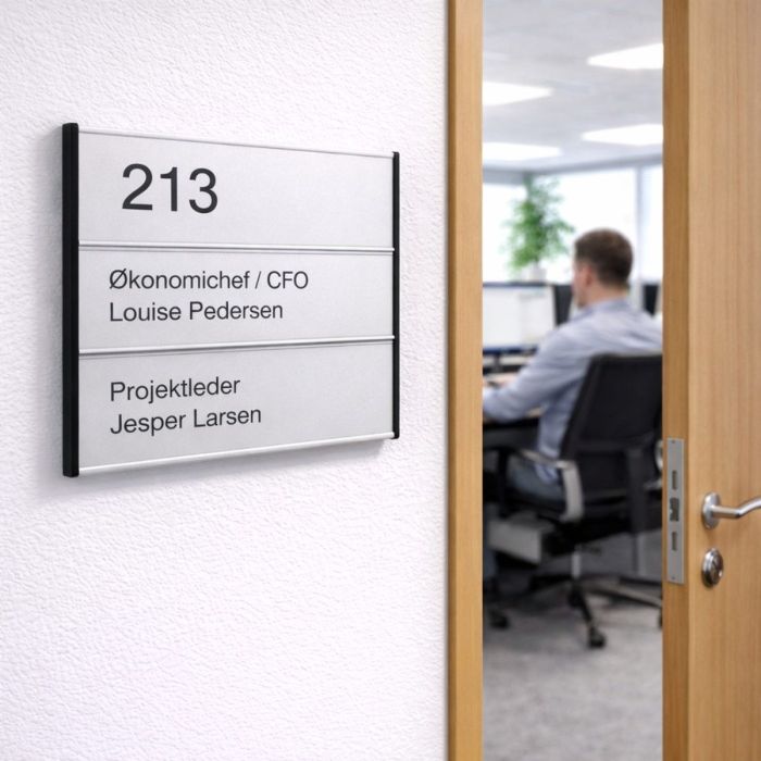 Modul Plus Combi Door Sign in size 154x210mm - Low Cost