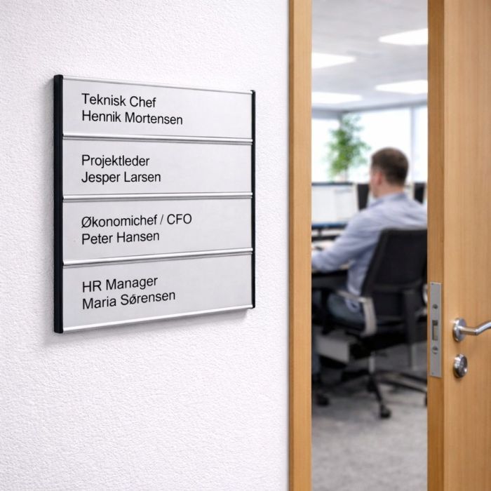 Modul Plus Combi Door Sign in size 184 × 150 mm – Low Cost