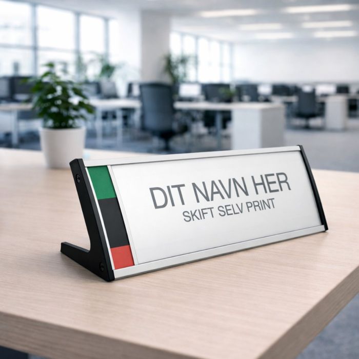 Kombineret Bordskilte med Optaget funktion i str. 78x210 mm