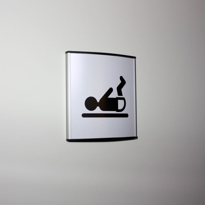 Dør og væg skilte til offentlige pusleplads rum