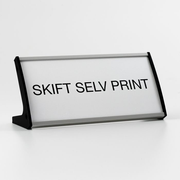 High quality table sign - Strato Table Sign 74x150 mm