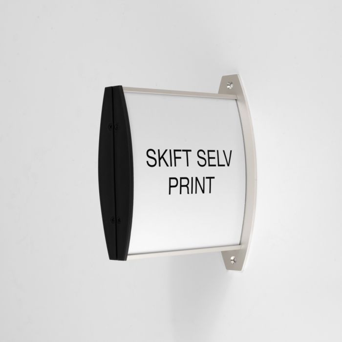 Projecting sign with easy print update - Strato 148x150 mm