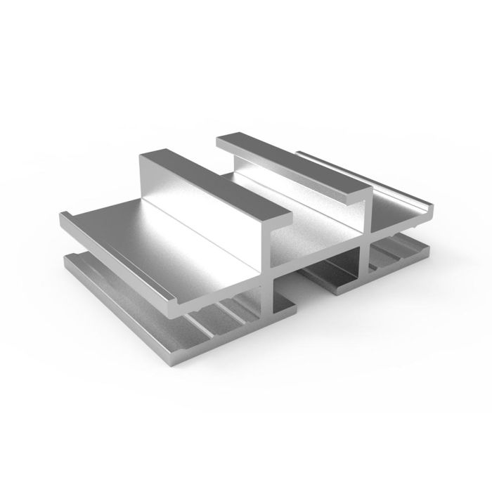 Double sided textile profile 45x15mm